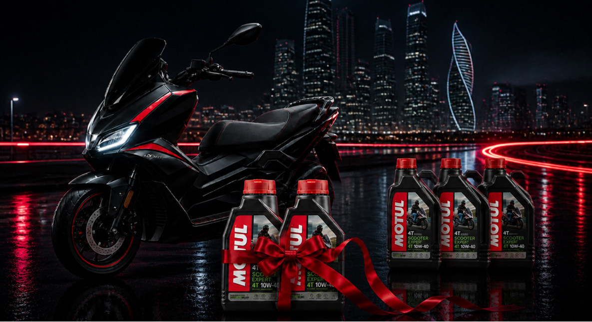 АКЦИЯ НА МАСЛО ДЛЯ СКУТЕРОВ MOTUL SCOOTER EXPERT 4T MA 10W-40 