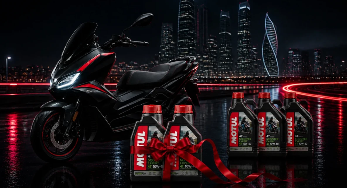 АКЦИЯ НА МАСЛО ДЛЯ СКУТЕРОВ MOTUL SCOOTER EXPERT 4T MA 10W-40 