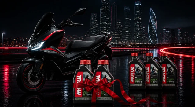 АКЦИЯ НА МАСЛО ДЛЯ СКУТЕРОВ MOTUL SCOOTER EXPERT 4T MA 10W-40 